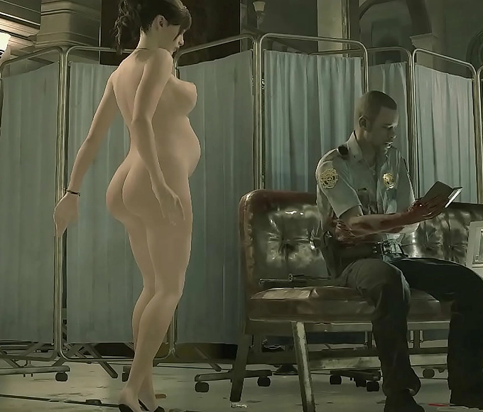 JAV HD: Pregnant Claire - The Hot MILF from Resident Evil 2!