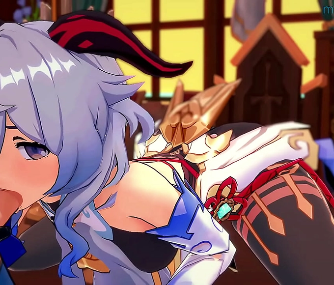 Japanese Goddess Ganyu's Erotic 'I need something between my legs' Game - A Must-Watch for Fans of Women's Attractiveness and Allure!