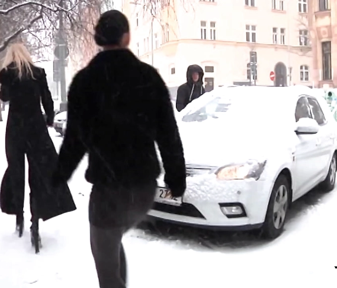 Japanese Hotties Sneak Amateur Dude into Car for Hot Fuck Session