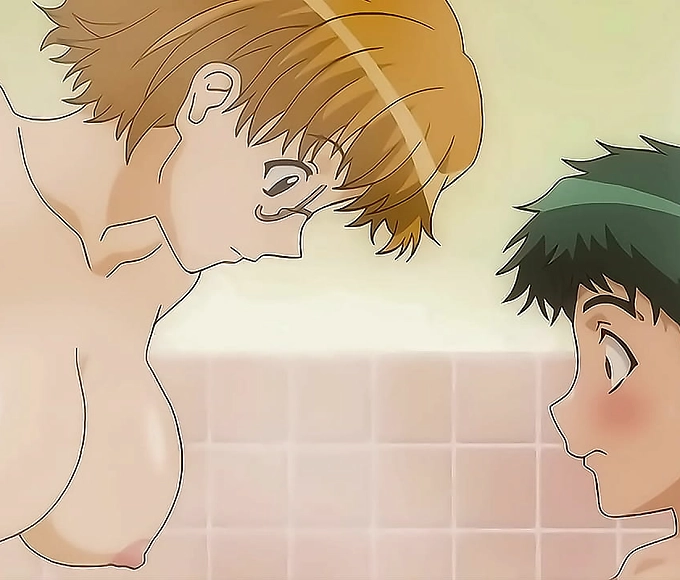 MILF Stepsister's Bath Time with Her 18yo Stepbrother - Hentai [Subtled]