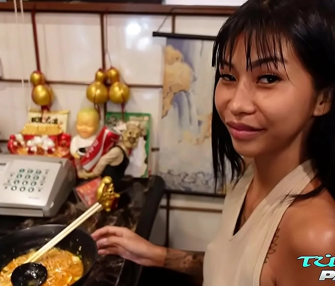 Thai Pikata makes a comeback with more of that thick white stuff! Lucious and skinny, she's the ultimate Asian enchantress for your viewing pleasure!