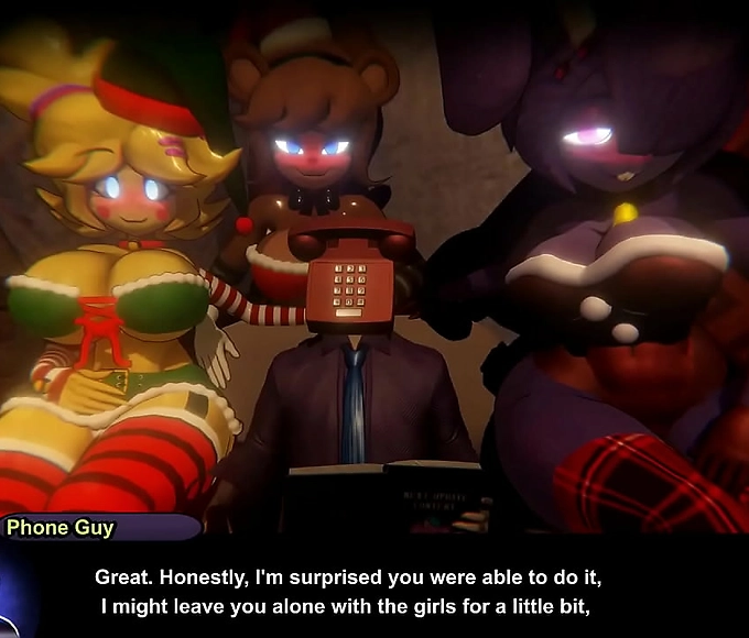 Fap to Frenni's Night Club Hotties in Santa Dresses! EXTREME Hentai Game PornPlay Ep