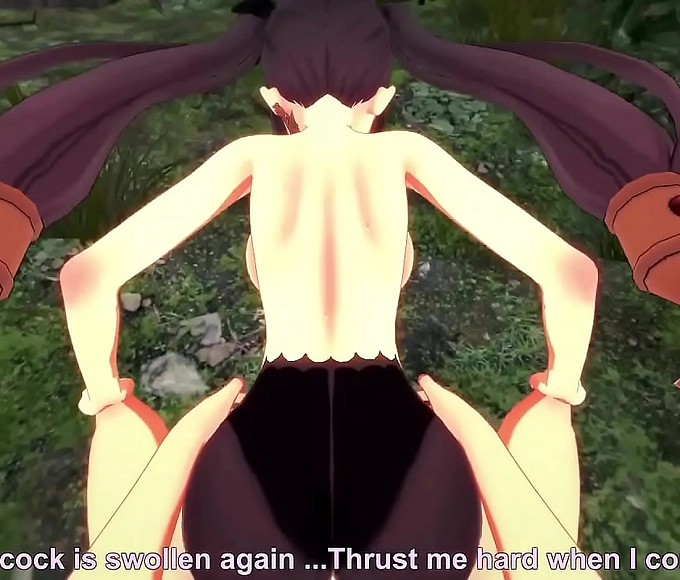 Japanese Enchantress Mona Fucking in the Forest ~ Genshin Impact