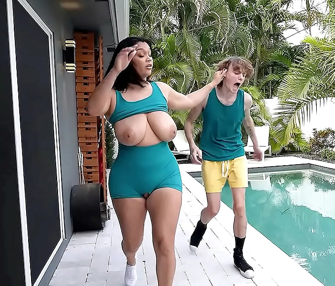 Sultry MILF Catches Peeping Tom Neighbor in Steamy Act