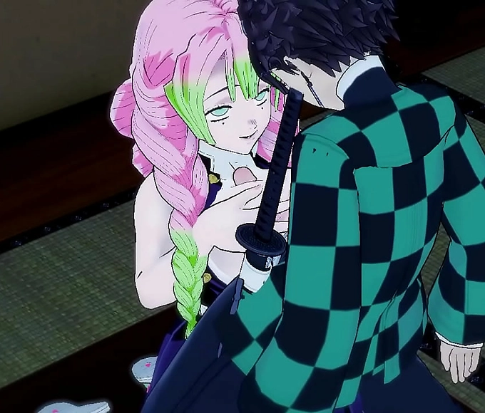 Cumplay Tanjiro: Mitsuri's Juicy Kanroji Takes Down Kimetsu no Yaiba in Uncensored Hentai Gameplay
