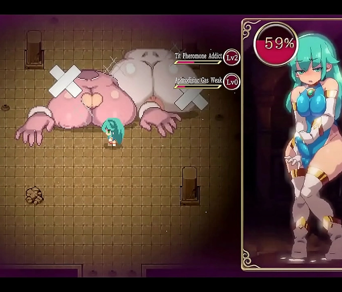 Tiny Futa Coock Pumping Latex Slime Suit in Hentai Game PornPlay Ep