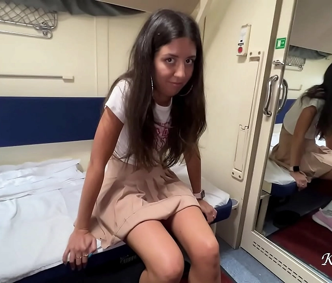 Japanese Beauty Gets Fucked on a Train by a Daring Lover: A Public Pickup