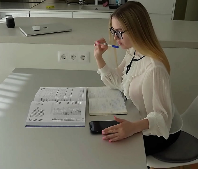 Caught Red-Handed! Naughty Student Girl & Her Foreign Language Teacher's Shocking Discovery