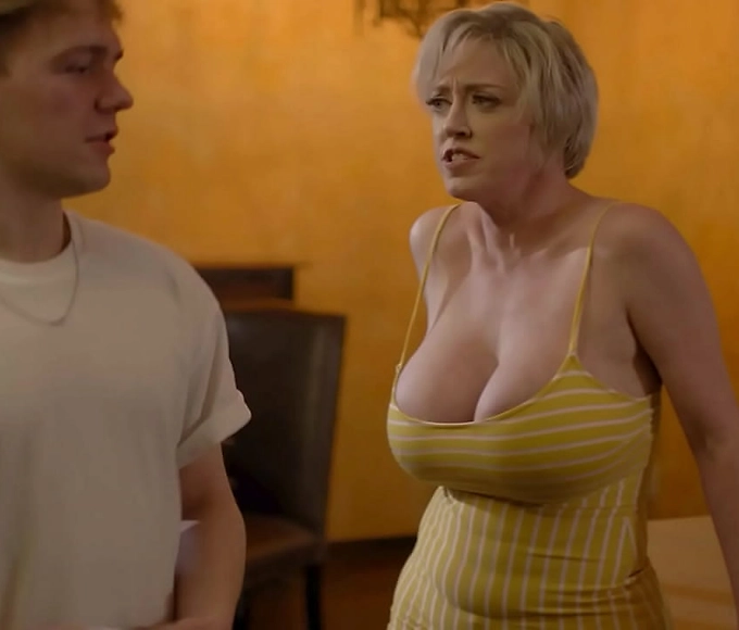 Seduction of a Lifetime: Mature Step Mom with Enormous Tatas Lures Stepson