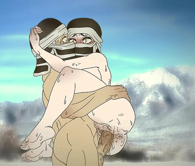 Sizzling Hot Teleholic Frozen on the Mountains, Warming up with Steamy Fuck Session! Hentai - Demon Slayer 2D (Anime Cartoon)
