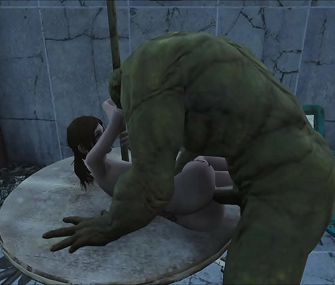 Wow! A Luscious Enchantress with a Good Fuck in the FO4 World with a Mutant!