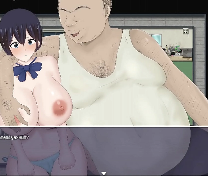 Japanese Beauty Ayumi Amemiya's Huge Breasts in NTR Scene