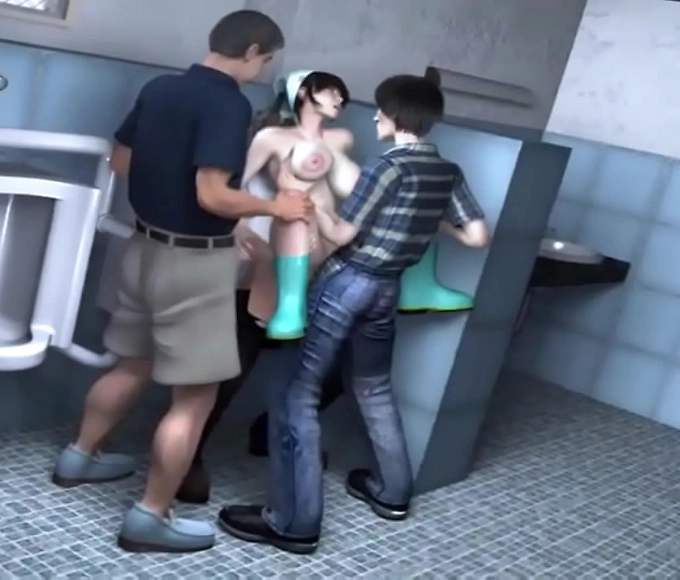 Eye-popping Big Boobs and a Lucky Stud: Hentai 3D Scene Unleashed!