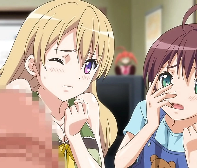 Experience the Joy of Watching Cock for the First Time with Petite Cutie Teens - Hentai [Subtled]