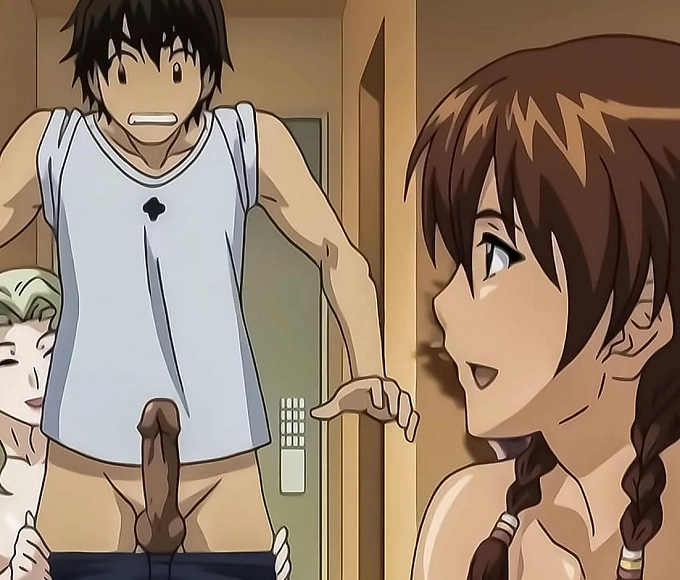 Caught In the Act! Teen Lesbians Fucking Her Step Brother - Raw & Uncut Hentai [Subtitled]