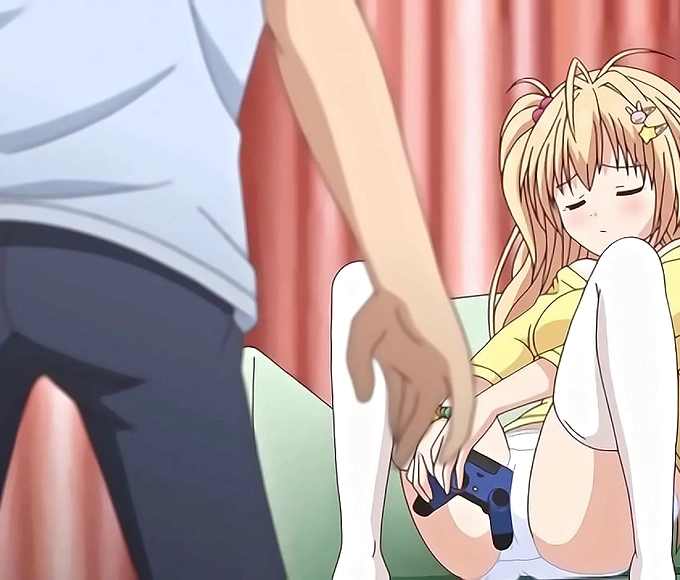 Caught in the Act: My 18yo Virgin Sister's Hentai Masturbation Session with My Console Control