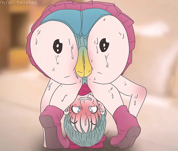 Pipliup Butt-loving Bulma in Pokemon and Dragon Ball Hentai Mashup! 2D Cartoon Sex*