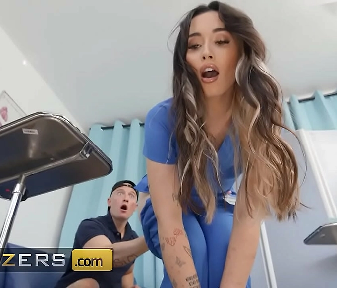 Japanese Enchantress Aria Lee & Her Alluring Friend Lulu Chu Give Lucky Zac a Hard Fucking Cum Sample in the Exam Room - Brazzers