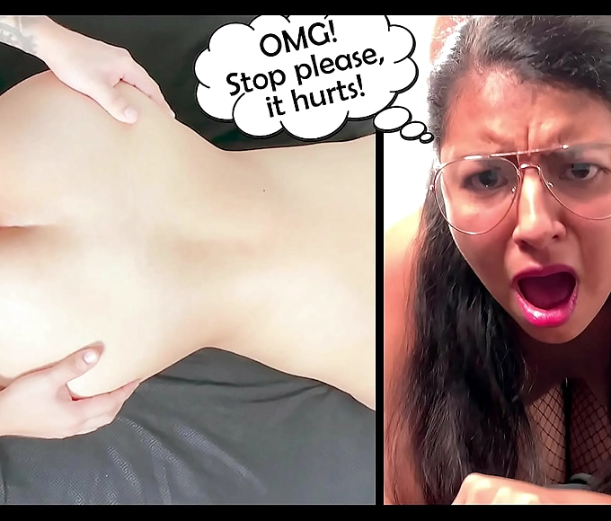 Blushing Beauty Endures Painful Anal Surprise with College Student Hookup