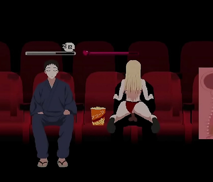 Seductive Sweetheart: MILF Seduces Innocent Lass in Cinema