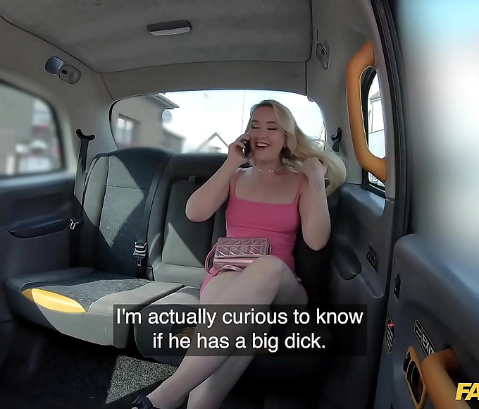 Sexy Blonde Babe Rides on a Big Cock in a Fake Taxi: An Alluring Journey to Pleasure!
