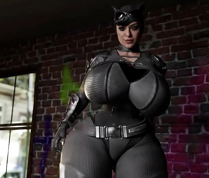 Japanese babe gets anal pleasure from a BBC in 'Cat Woman'