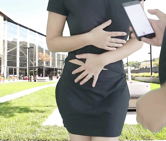 Experience Ultimate Pleasure with a Remote Controlled Lush Vibrator in Public