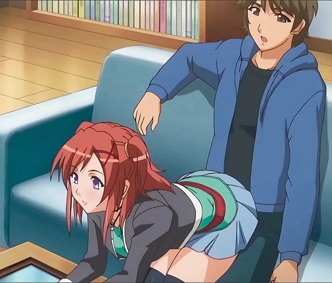 Fantasy Fulfilled! Step Brother can't hold back his throbbing erection as Step Sister sits on him - Exclusive Hentai Scene!