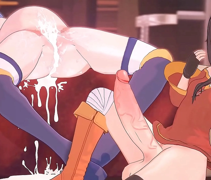 Aqua, the Gorgeous Enchantress, Takes on a Futa Fantasy in KonoSuba Anime!
