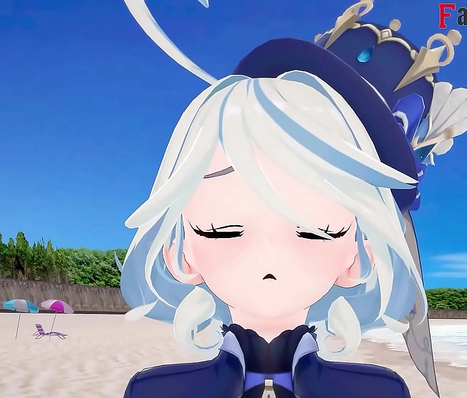 Furina's Luscious Fuckfest on the Beach: Genshin Impact Unleashed!