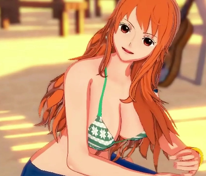 Nami's Mind-Blowing Handjob on the Beach - JOI