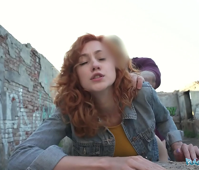 Seduced by the Luscious Redhead: Steamy Public Fuck Session