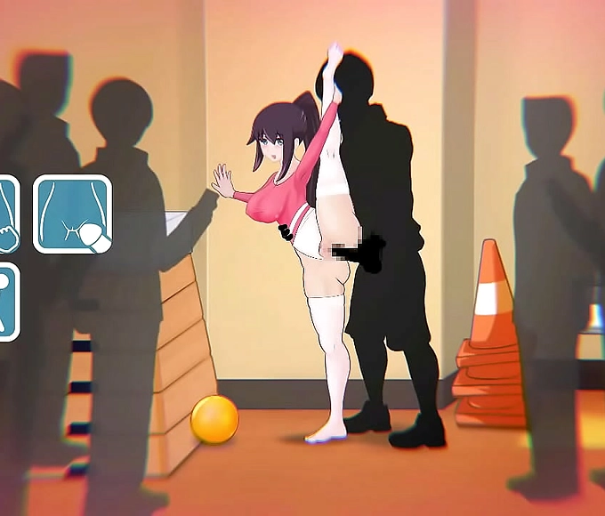 Attractive young woman experiencing wild sex acts with men in '7 Days Girlfriend' virtual game!