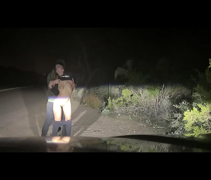 WATCH: Luscious Beauty Takes it Raw on the Side of the Road!