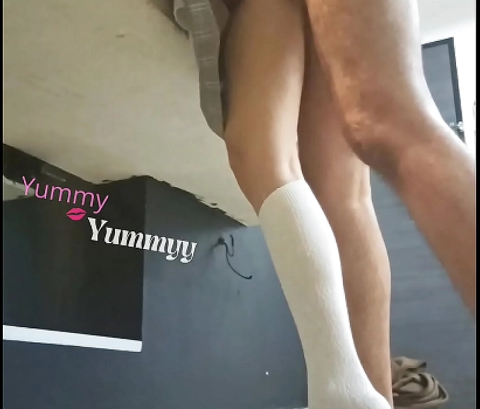 Sexy colegelette begs for mercy after getting penetrated for failing grades